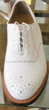 Classic Gold Toe Golf shoes white Brogue