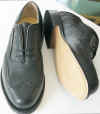 Black Leather Wing Tip Shoes